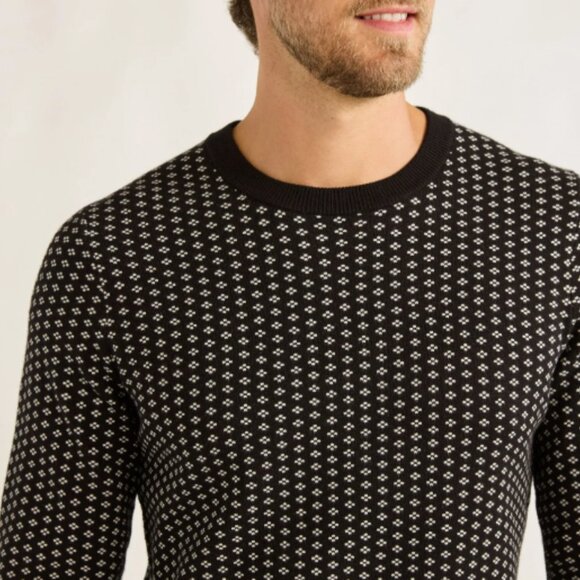 Free Assembly Men's Nordic Stitch Crewneck Sweater Size Medium - Picture 2 of 5